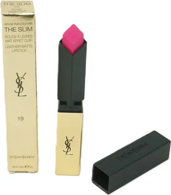 Produktbild von Yves Saint Laurent Rouge Pur Couture The Slim, Pink, Rose Absurde, 1 Farben, Matte, Creme, AQUA / WATER ● DIMETHICONE ● ISODODECANE ●BUTYLENE GLYCOL ● SYNTHETIC FLUORPHLOGOPITE ●...