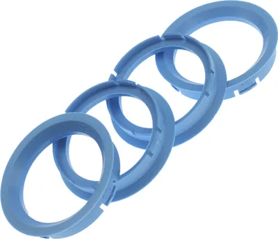 Produktbild von 4x Zentrierringe 70,0 x 57,1 mm Hellblau Felgen Ringe Germany