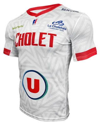 Productafbeelding van Cholet, officieel basketbalshirt 2019-2020, voor kinderen, maat XX-Small, wit