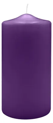 Produktbild von Spitzkopf Stumpen Kerzen Violett 20 x Ø 10 cm, 6 Stück
