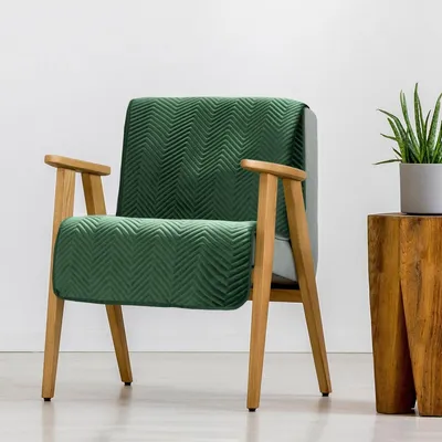 Obrázek produktu pro Denní pøikrývka Eurofirany Sofia 70x160 cm Tmavì zelená klasický design