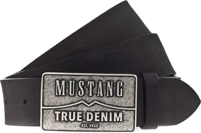 Produktbild von MUSTANG Leder Gürtel Men Leather Belt W115 Schwarz