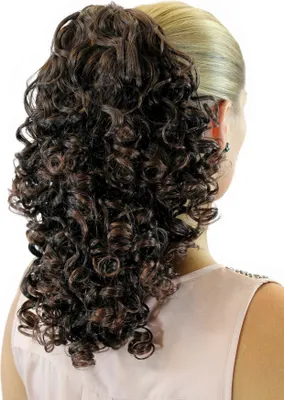 Produktbild von WIG ME UP Haarteil, lockig, Braun-Mix, JL3022-4T33