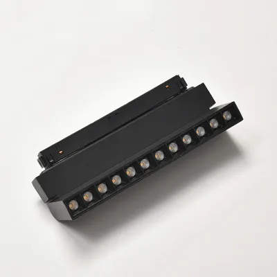 Produktbild von LED-Magnetschienenstrahler 48V DC 12W SCHWARZ schwenkbar - Neutralweiß 4000K - 5500K