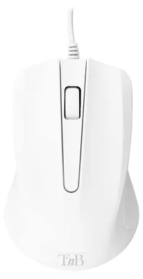 Productafbeelding van T'nB MSHARKWH, Geschikt voor zowel rechtshandigen als linkshandigen, Optisch, USB Type-A, 1000 DPI, Wit