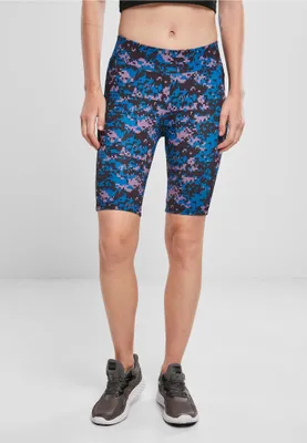 Produktbild von Urban Classics TB3423 | Ladies High Waist Camo Tech Cycle Shorts XS bis 5XL - Farbe: digital duskviolet camo - Größe: S
