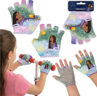 Produktbild von DISNEY WISH Asha Kinder-Fahrradhandschuhe für Fahrrad und Roller, mit Klettverschluss, für Mädchen