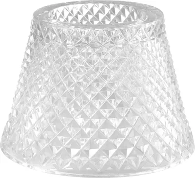 Produktbild von Casa Padrino Glas Teelichthalter-Lampenschirm Clear Ø 15 x H. 12,5 cm - Luxus Accessoires