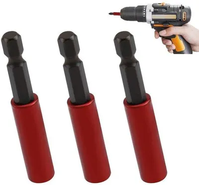 Obrázok produktu pre Magnetické skrutkovače s silným magnetom, hrot 1/4 palca, 3-dielna sada.