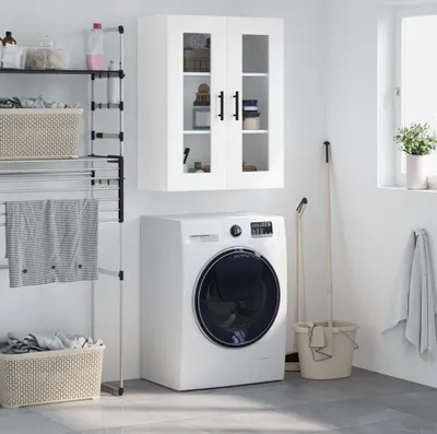 Zdjęcie produktu dla The Living Store Szafka ścienna biała 69,5x34x90 cm