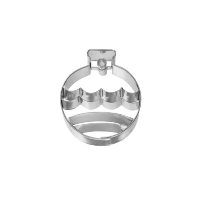 Immagine prodotto di Birkmann Ausstechform Christbaumkugel, Ausstecher, Plätzchenform, Keks, Plätzchen, Edelstahl, 6.5 cm, 194137