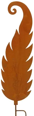 Image de Fiche de jardin feuilles rouille 60cm