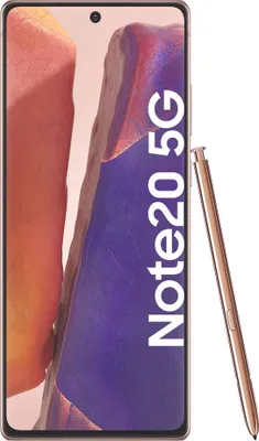 Image de Samsung SM N 981B Note 20 5G 256GB gris, Farbe:Bronze