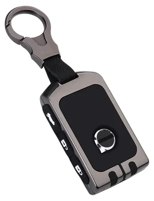 Immagine prodotto di Custodia per chiave in lega di zinco argentata, compatibile con Volvo XC90, XC60, XC40, S90, V90, S60, V60, modelli dal 2017 al 2022