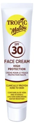 Productafbeelding van Tropic By Malibu Face Cream SPF30 gezichtscrème 40 ml
