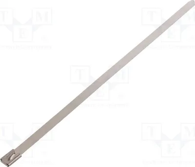 Immagine prodotto di 10 fascette stringicavo, lunghezza: 260 mm, resistenza: 1112 N, colore: BU74-260. Fascette stringicavo in metallo, larghezza: 7,9 mm, di alta qualità