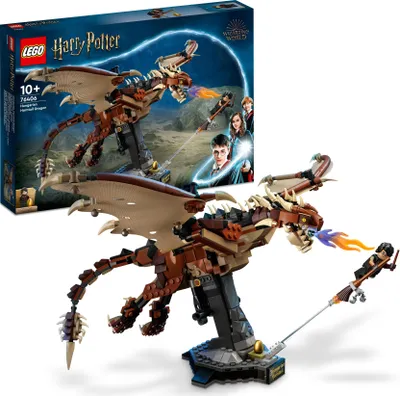 Produktbild von LEGO 76406 Harry Potter Ungarischer Hornschwanz, Drachen Spielzeug, Figur aus der Wizarding World, Fanartikel, Zimmer-Deko