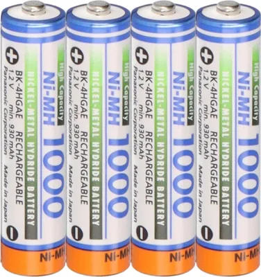 Immagine prodotto di 4 batterie ricaricabili Panasonic AAA Accu Ni-MH Micro 1,2 V 1000 mAh DECT Siemens Telefono 1,2 V