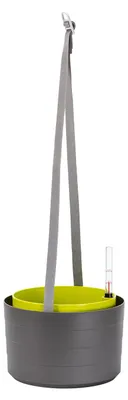 Obrázok produktu pre PLASTIA s.r.o. Závesný samozavlažovací kvetináč (jardine) Berberis 30 cm, antracit
