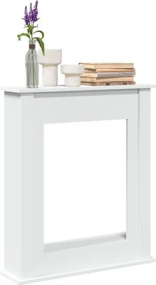 Produktbild von "2026 Promotion" Kaminumrandung Weiß 75x20x87,5 cm Holzwerkstoff - Sonstiges Kaminzubehör CC31416