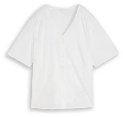Produktbild von Plus Size - Bluse mit Lochstickerei