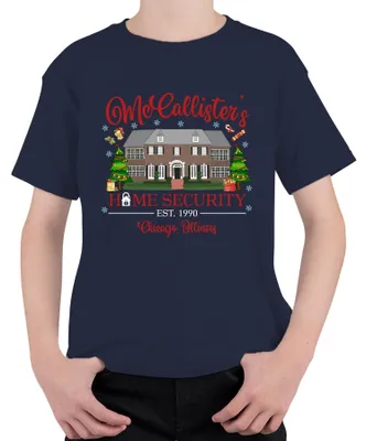 Produktbild von McCallister's Home Security Chicago Illinois - Weihnachten Kinder T-Shirt, Navy, 104