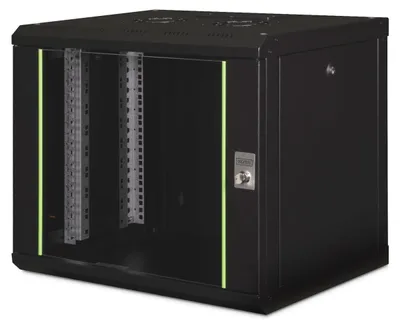 Immagine prodotto di Armadio di rete - Rack 19 pollici - 9 HE - Montaggio a parete - Nero