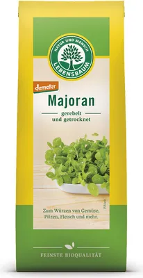 Produktbild von Majoran gerebelt und getrocknet 12.5g - Einzelgewürz von Lebensbaum