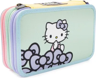 Obrázok produktu pre Puzdro na ceruzky Hello Kitty s 3 zipsmi od Giochi Preziosi