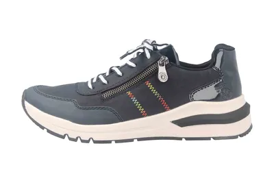 Produktbild von Rieker Halbschuhe in Übergrößen Blau M6601-14 große Damenschuhe, Größe:42