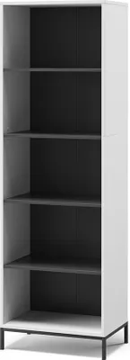 Produktbild von Bücherregal Vicco Eliza Weiß 60 x 180 cm mit 5 Fächern, Model 56420