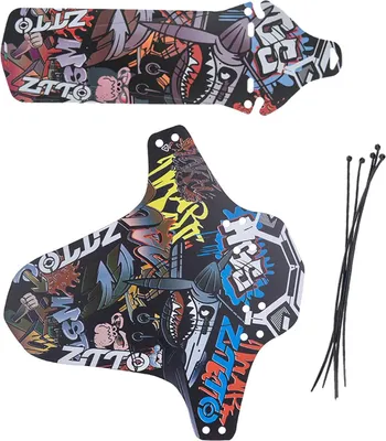 Produktbild von LEZED MTB Schutzblech Schutzbleche Mountainbike Fahrrad Mudguard Schmutzfänger Fahrrad Spritzschutz Mountainbike Kotflügel Vorne und Hinten Marsh Guard für Radgrößen von 26", 27,5", 29", 2 Stück (B)