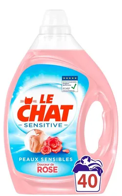 Produktbild von Le Chat Flüssigwaschmittel 40 sc 2 l Sensitive Douceur de Rose