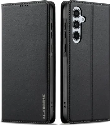 Immagine prodotto di Custodia magnetica in pelle flip per Samsung Galaxy A26 / A17 5G/4G, con slot per schede e funzione stand Nero