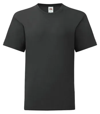 Productafbeelding van Fruit Of The Loom Kids Iconisch 150 T T-shirt Zwart