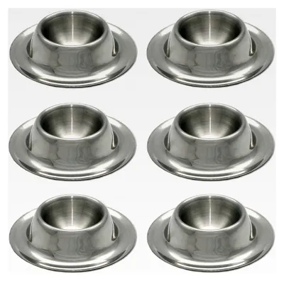 Produktbild von Runde Eierbecher, Edelstahl 6er Set
