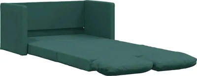 Produktbild von vidaXL Bodensofa mit Schlaffunktion Dunkelgrün 112x174x55 cm Stoff