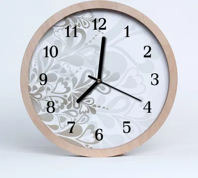Produktbild von Holzuhr 20fi cm wanduhr - Blumen-Kunst-Blumen