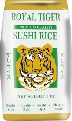Produktbild von 12er Pack - ROYAL TIGER Sushi Reis PREMIUM QUALITY (12x 1kg) Sushi Rice Sushireis