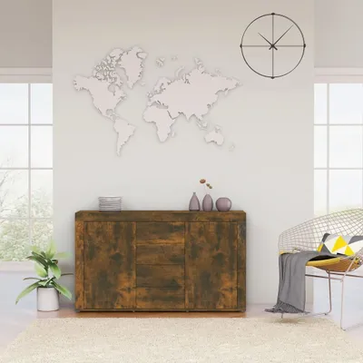 Immagine prodotto di vidaXL Credenza in rovere fumé 120x36x69 cm materiale a base di legno