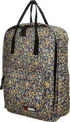 Produktbild von Christian Wippermann hochwetiger großer Herren Damen Rucksack City Bag Cityrucksack Tasche Blau-Blumen