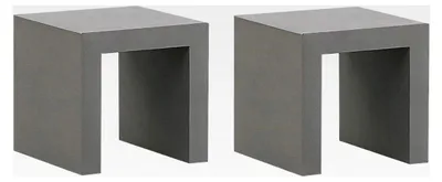 Produktbild von Sitzhocker 2er Set im industriellen Stil aus Beton