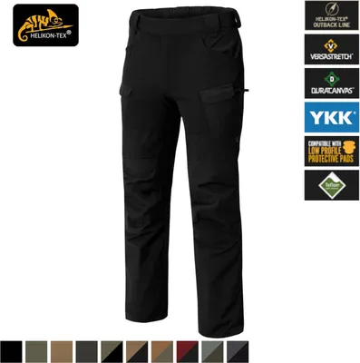 Produktbild von Helikon-Tex HYBRID OUTBACK Hose – DuraCanvas – In mehreren Varianten erhältlich, Größe:XL/XLong, Farbe:Crimson Sky/Black