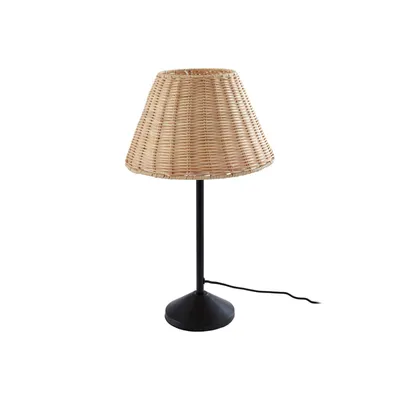 Produktbild von Lindby Tischleuchte Zyralia, holzfarben, Rattan, Ø 30 cm