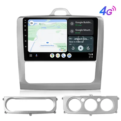 Produktbild von 9'' Andriod 15 Autoradio Carplay Andriod Auto 8-Kern 6+128GB Für Ford Focus MK2 II 2004-2011 GPS Navi WIFI Bluetooth FM RDS SWC DSP 2Din DAB+