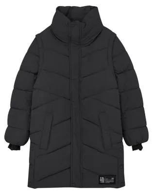 Produktbild von COLOR KIDS Wasserdichte Kinder-Winterjacke-Weste, JR. JACKE/WESTE - STEPPDECKE - LANG, 140 cm