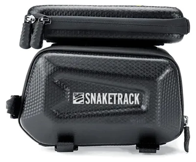 Image de Forever Support de téléphone portable pour vélo Snake Track avec triple poche de cadre, support tactile Smartphone étanche