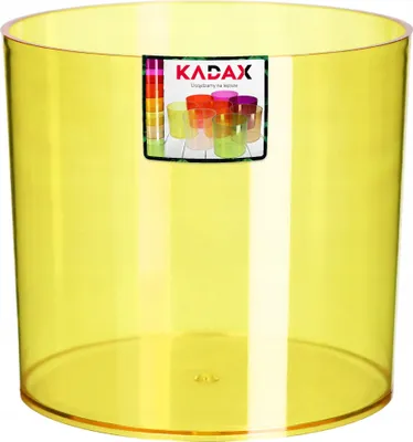 Obrázok produktu pre Plastový kvetináč KADAX "Figari", jednoduchý kvetináč, okrúhly kvetináč, 13 cm, žltý