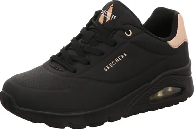 Produktbild von Skechers Damen Uno Golden Air Turnschuhe, Black Durabuck/Mesh Trim, 35.5 EU