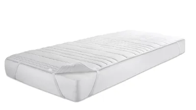 Image de Dormisette, matelas de dessus matelassé avec noyau en mousse, blanc, 140x200 cm